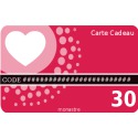 Carte cadeau 30